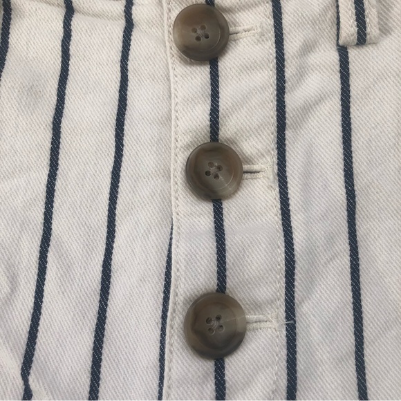 Madewell Emmett high rise button front striped shorts! - Picture 7 of 11